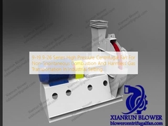 Ventilatore centrifugo ad alta pressione serie 9-19 9-26 per il trasporto di gas non auto-comburenti e innocui in ambito industriale