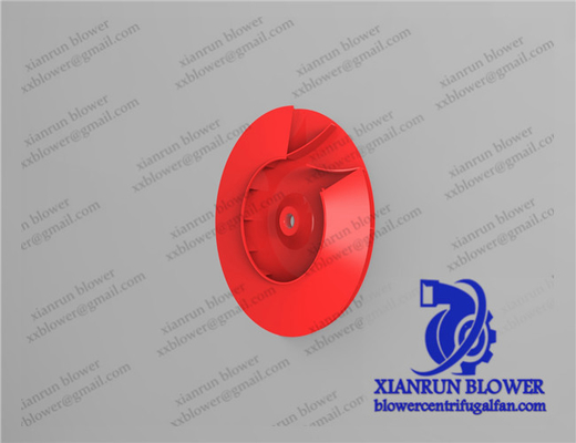 Parti centrifughe rosse curve a rovescio del ventilatore della ruota a palette degli accessori del ventilatore centrifugo