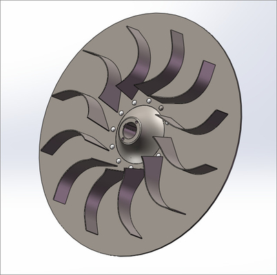 Rotore dei silenziatori delle ventole del profilo delle parti del ventilatore centrifugo Q345 che sopporta il contenitore di cuscinetto del rotore del cono