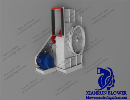 Custom Industrial Fan With Robust Construction, Engineered For Operation In Cement Plants, Industrial Boilers And Combustion Support Applications (Fan industriale personalizzato con costruzione robusta, progettato per funzionare in impianti di cemento, caldaie industriali e applicazioni di supporto alla combustione)