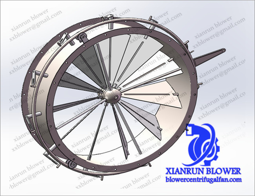 Amortizzatore per soffiatore d'aria ad alta pressione Soffiatore centrifugo Fan centrifugo accessori ruota impeller di secondo stadio